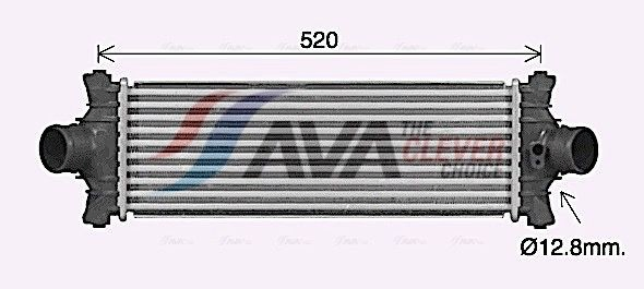 Купити FD4677 AVA Радіатор интеркуллера